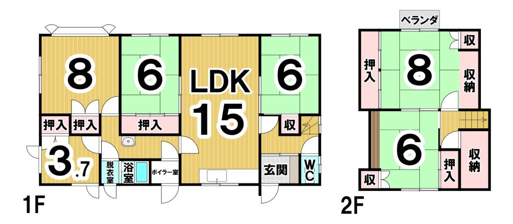 幕別町旭町　中古戸建 間取り