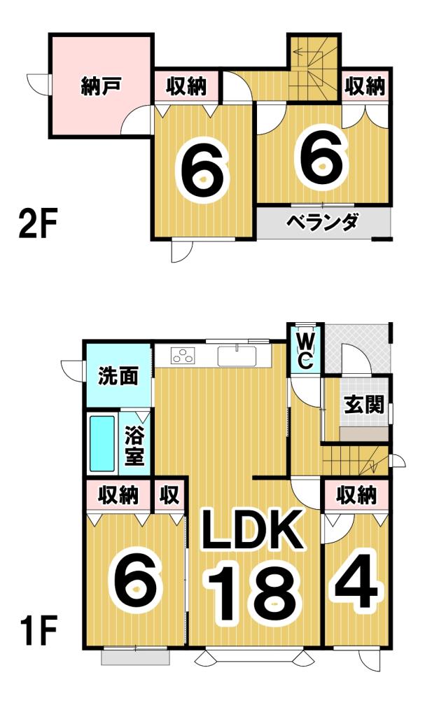 音更町木野大通東１４丁目　中古戸建 間取り