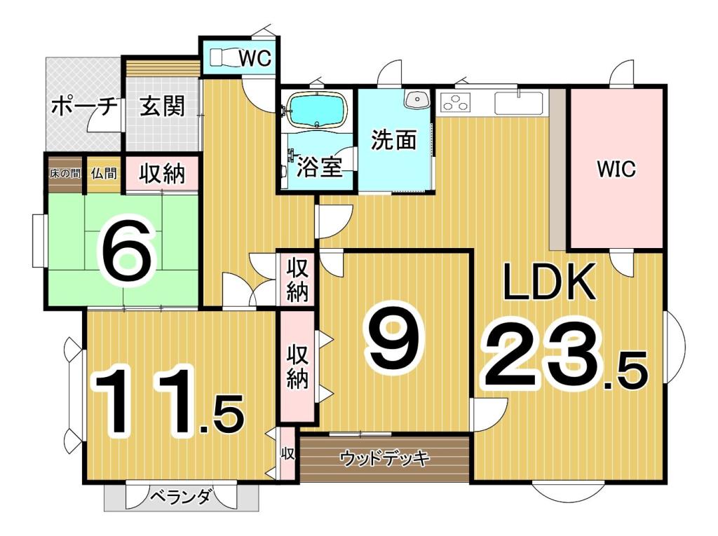 清水町御影東六条五丁目　中古戸建 間取り