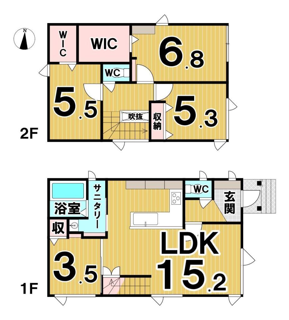 【価格改定】幕別町札内中央町　新築戸建 間取り