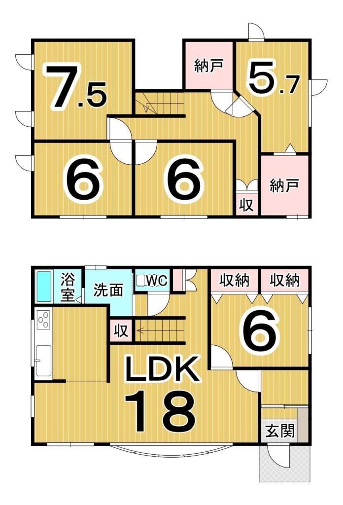 西二十三条南４丁目　中古戸建 間取り