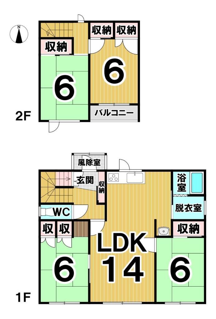 幕別町札内豊町　中古戸建 間取り
