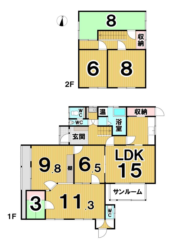 【写真追加】西１０条南２９丁目　住宅付き店舗 間取り