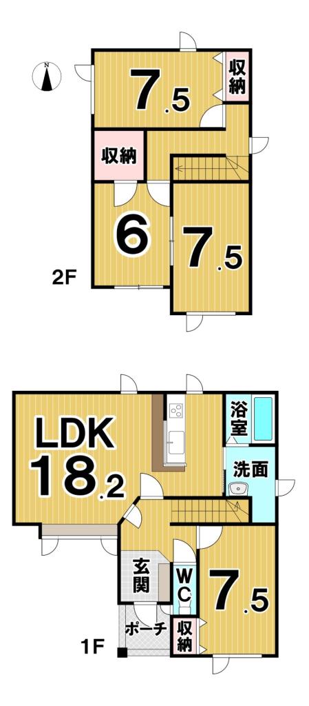 【写真追加】幕別町札内新北町　中古戸建 間取り