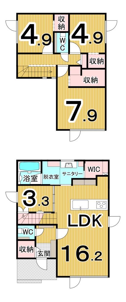 西１７条南２９丁目　新築戸建 間取り