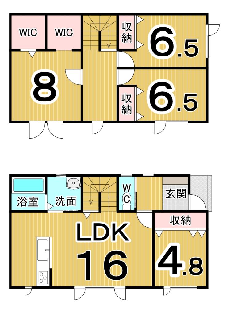 西18南4丁目　A棟　新築戸建 間取り