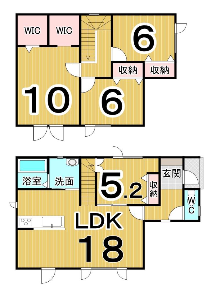西18南4丁目　B棟　新築戸建 間取り