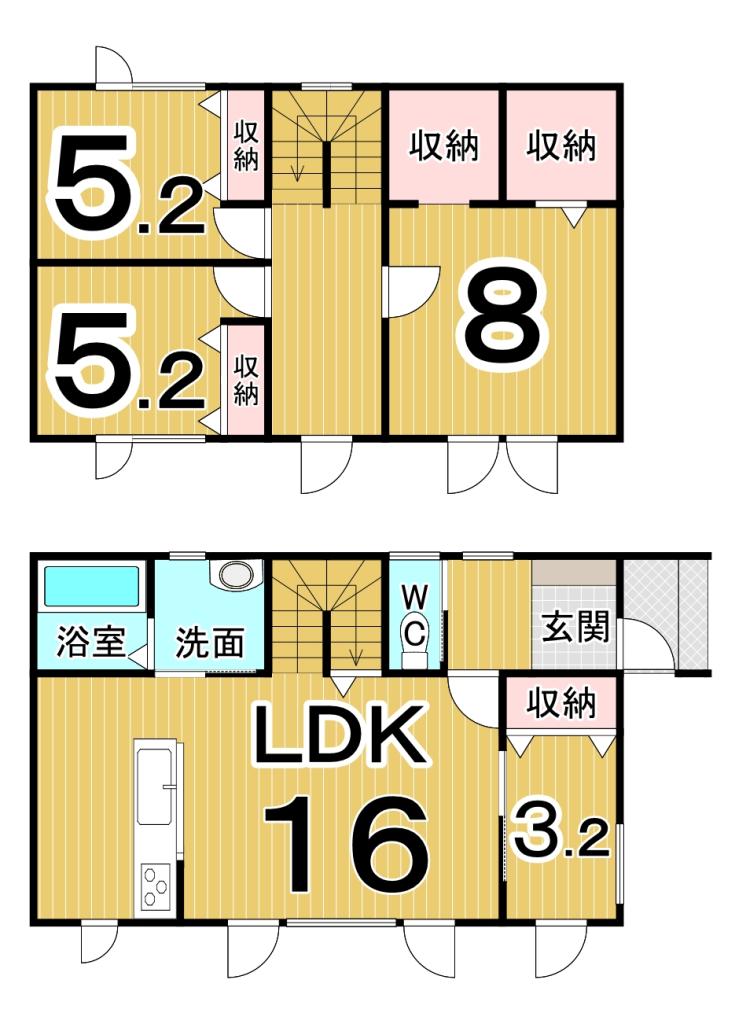 西18南4丁目　C棟　新築戸建 間取り