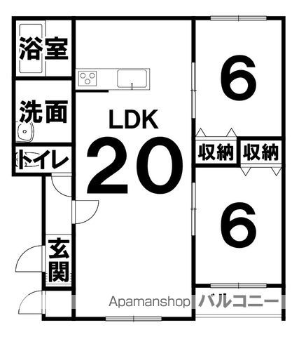 シャンテ1828B 間取図